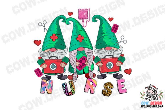 Cute Gnome Nurse SVG for Crafts & Graphics
