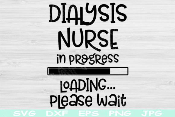Dialysis Nurse Loading SVG for Crafts & Graphics