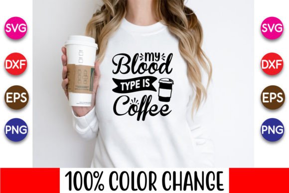 Graphics for Crafts: Reviewing My Blood Type is Coffee, Nurse Design