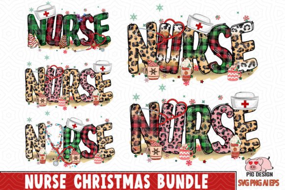 Nurse Christmas SVG: Crafts & Graphics