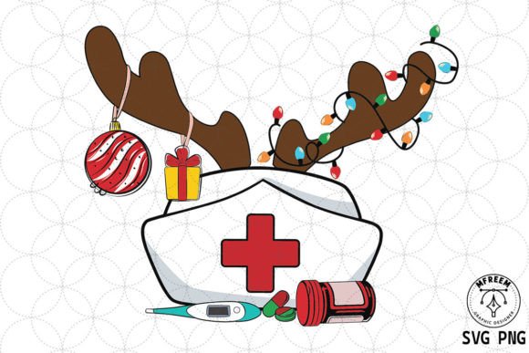 Nurse Hat Christmas SVG: Crafts & Graphics