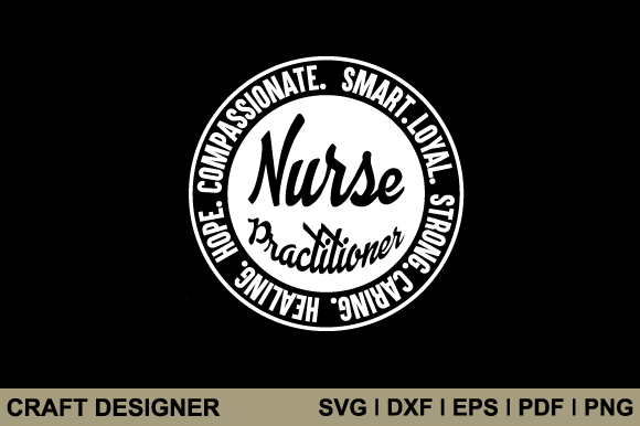 Nurse Practitioner SVG for Crafts & Graphics