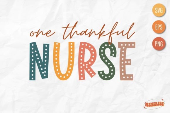 Retro Thanksgiving Nurse Graphics for Crafts