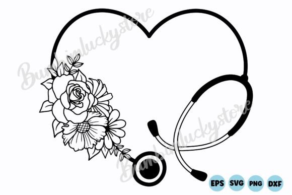 Reviewing the Floral Heart Stethoscope SVG for Embroidery