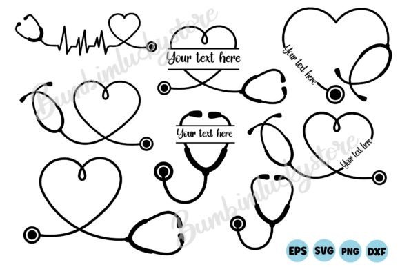 Stethoscope Svg Bundle: Graphics for Crafts